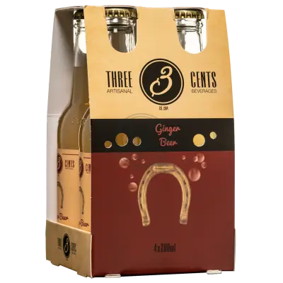 Three Cents Ginger Beer 6x4x200ml