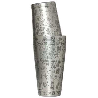 Tiki Tin on Tin Weighted Shaker