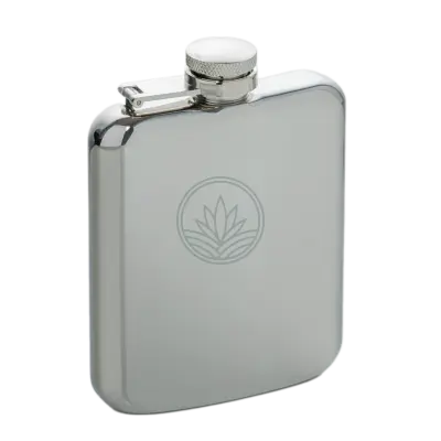 Round Edged Hip Flask