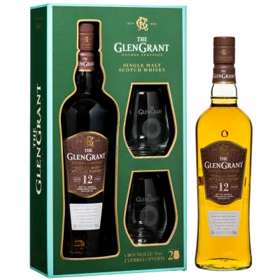Glen Grant 12 Yr Giftpack with 2 glasses