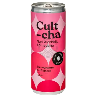 Cultcha Pomegranate Hibiscus Kombucha - Can