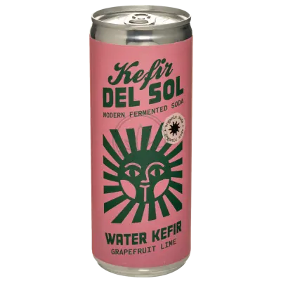 Kefir del Sol Water Kefir Grapefruit Lime 12x250ml